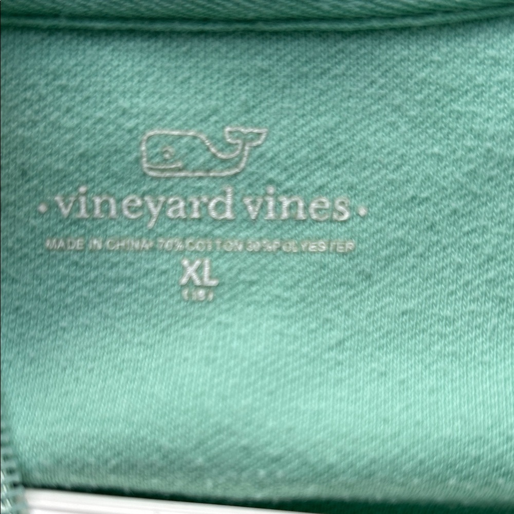 Vineyard Vines Boys XL (18) Mint Green Quarter Zip Pullover - Picture 2 of 8